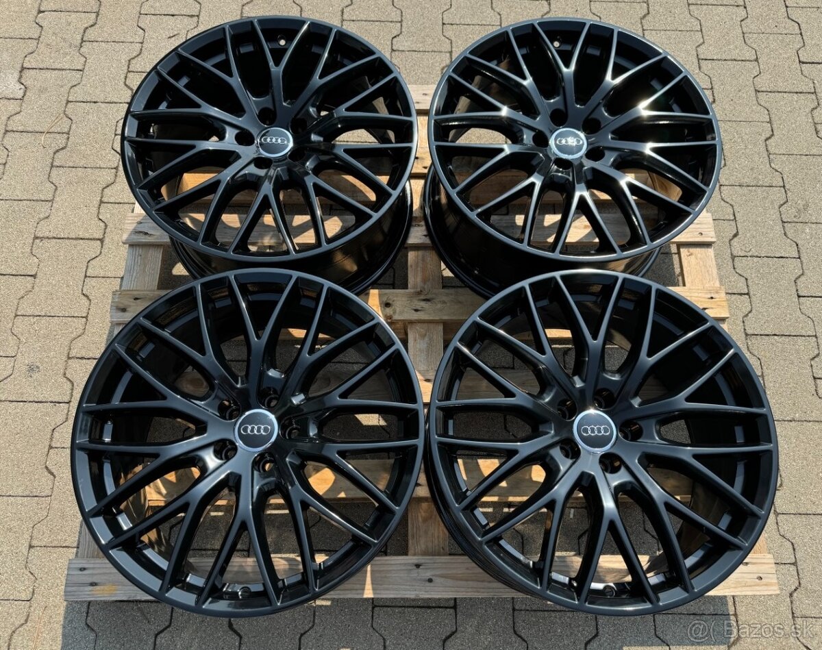 R20 5x112 (66,6) Audi style reps  9J ET35 Black alu disky