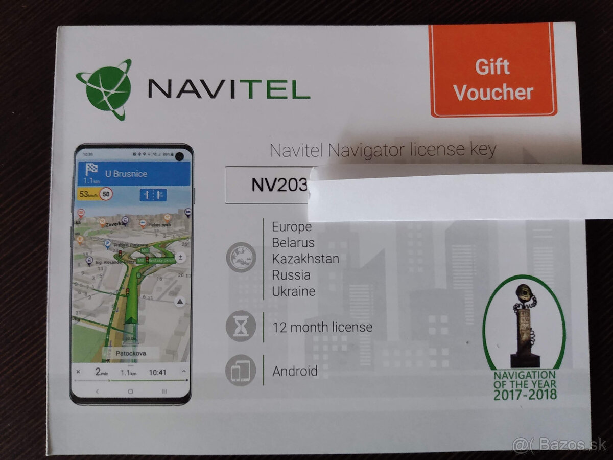 Predám Navitel Navigator license key.