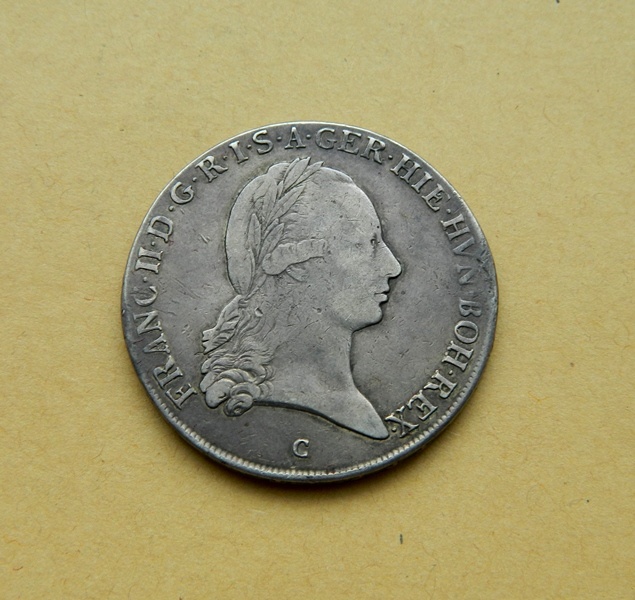 Predám 1 toliar 1797 C Franc II.