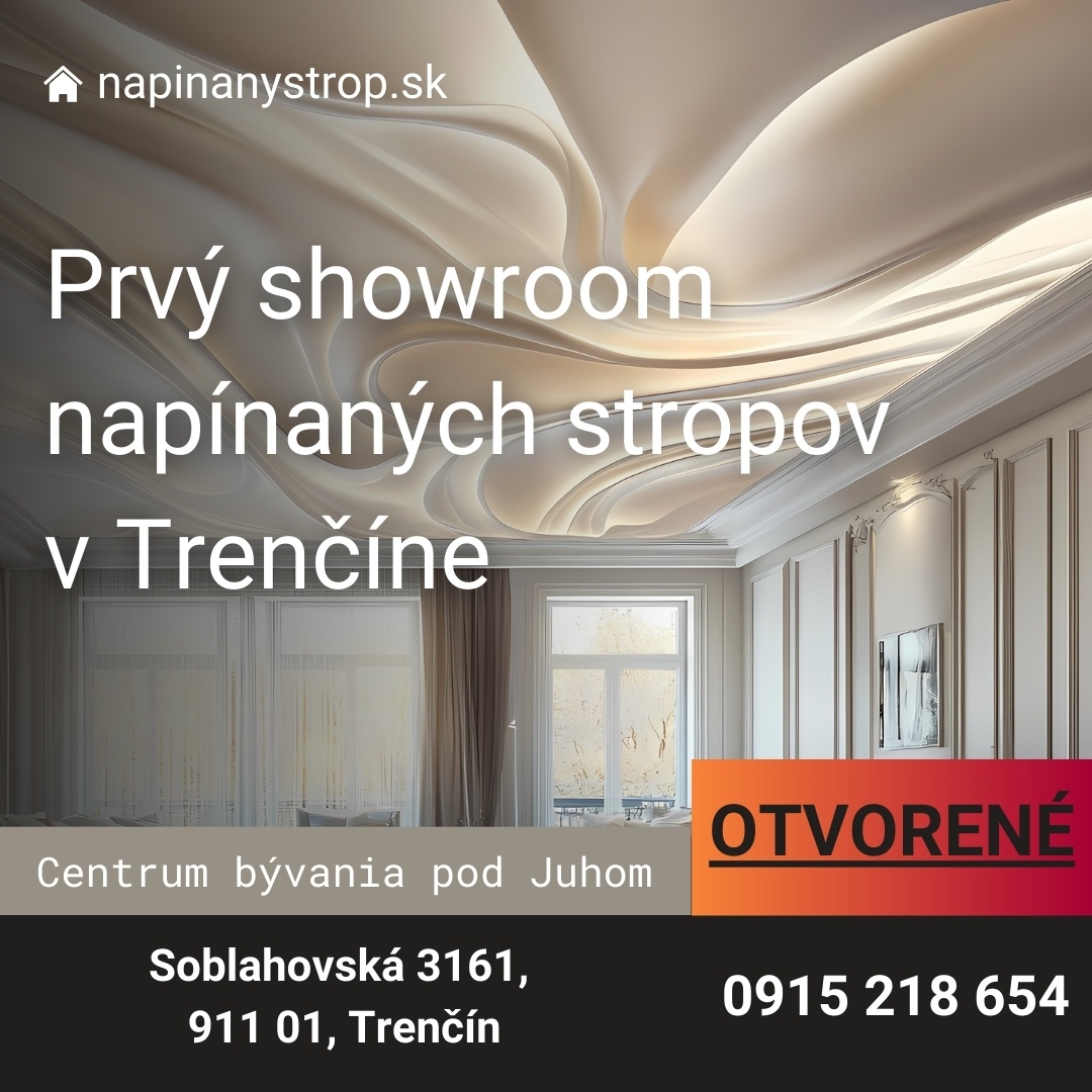 Strop, napínacie stropy, napínané stropy Trenčín