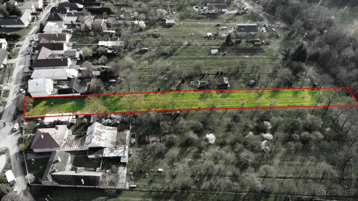 Moravské Lieskové STAVEBNÝ POZEMOK s investičným potenciálom