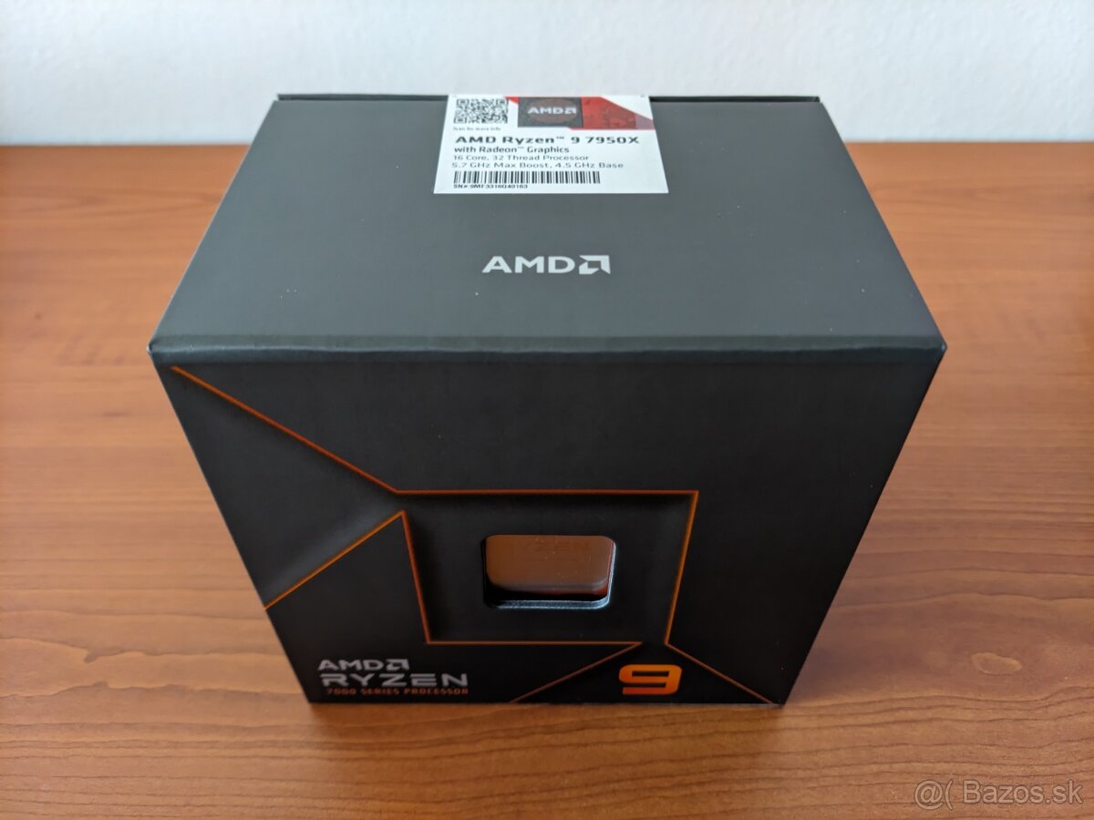 AMD Ryzen 9 7950X, 4.50 GHz, 64 MB Cache, socket AM5