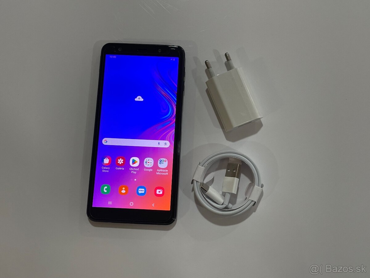 Samsung A7 2018 Black 64GB top stav