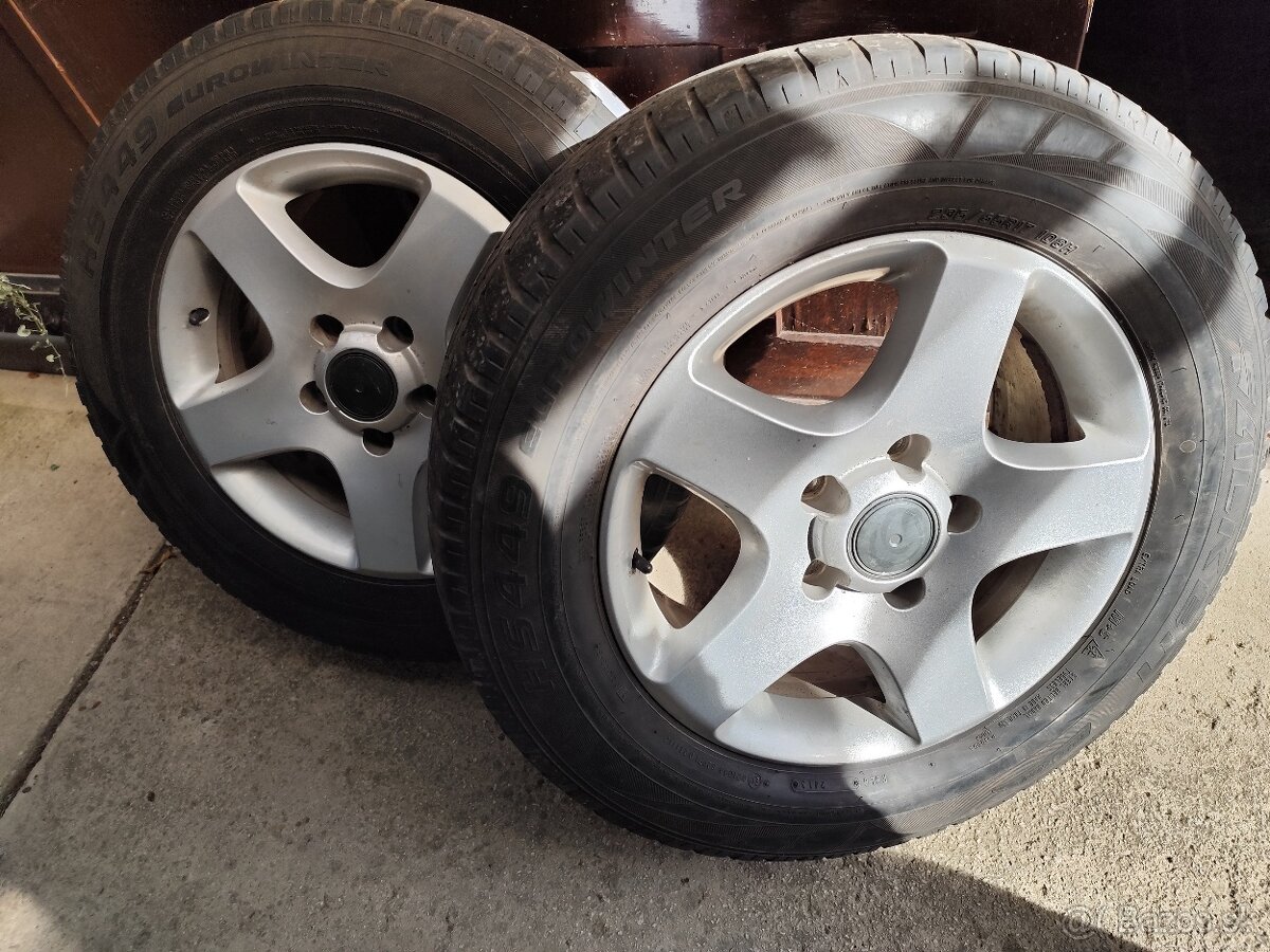 Predám pneu+ele 235/65R 17 5x130