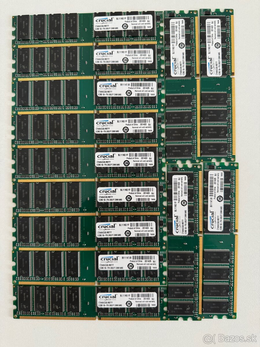 Predám pamäte RAM DDR1 512MB