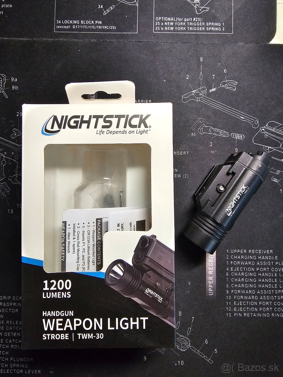 svetlo na zbran Nightstick TWM-30