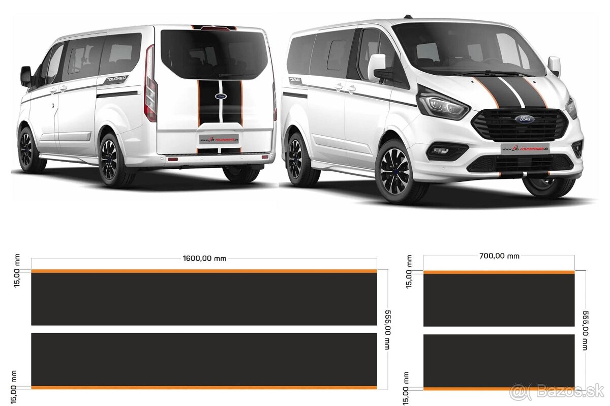 Polepy Ford Tranzit, Tourneo