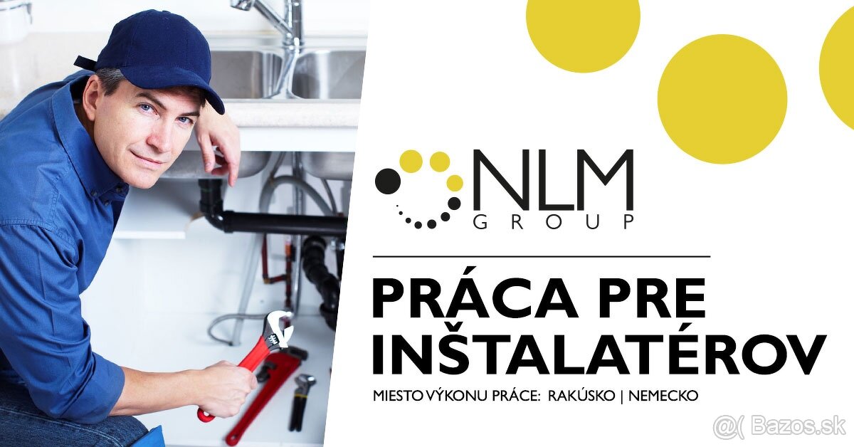 Práca pre inštalatérov - RAKÚSKO alebo NEMECKO - 6000€