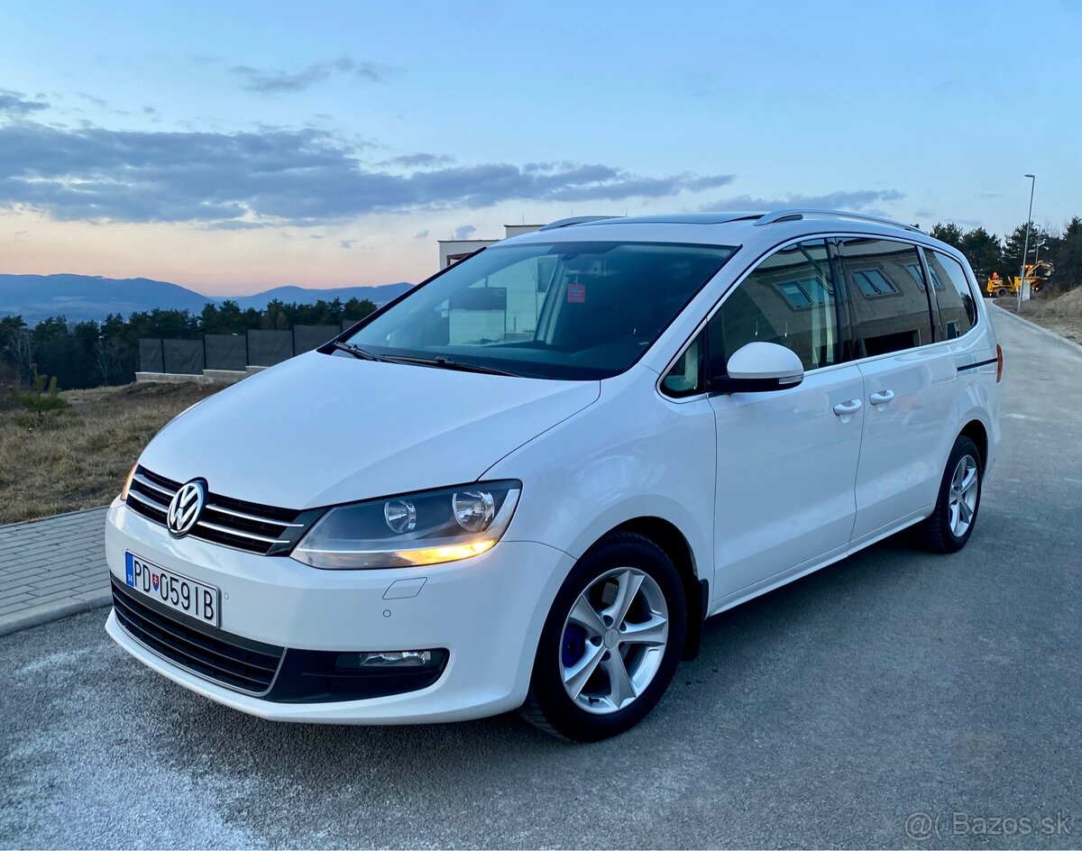 VW SHARAN 2.0TDI 4x4 7Miest Ťažné Webasto