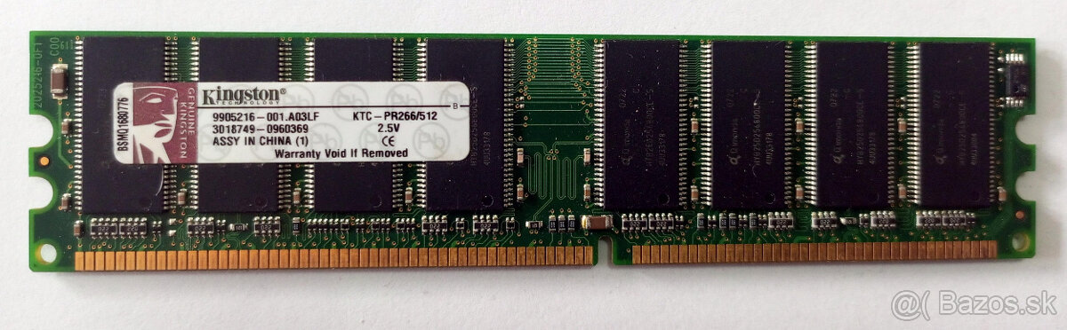 Kingston DDR-266 521MB PC2100 133MHz 2,5V