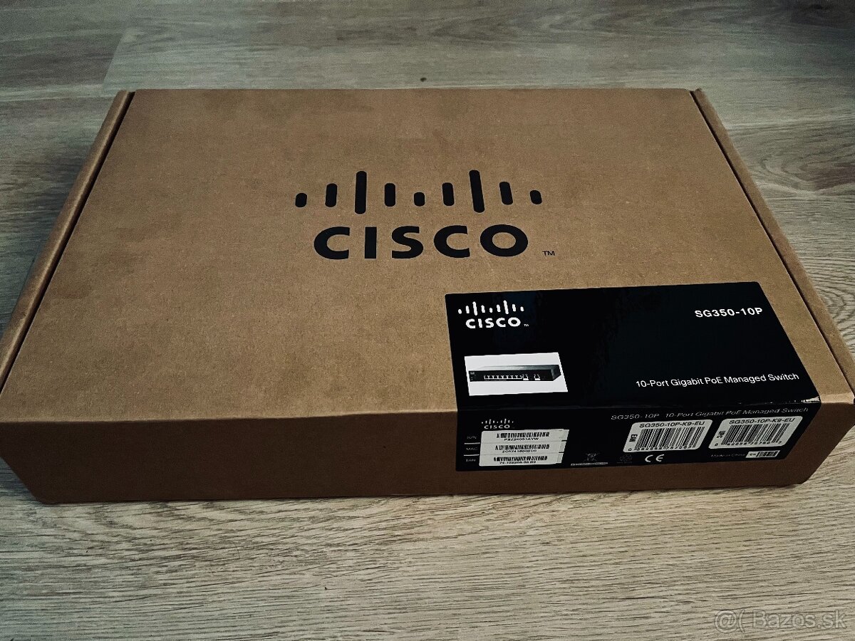 Cisco SG350-10P 10-Port Gigabit PoE Managed Switch