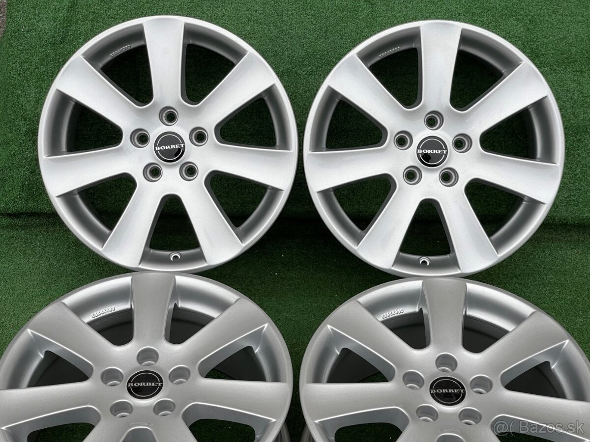 R17 5x112 Original Borbet 7Spoke Silver - 8J ET50