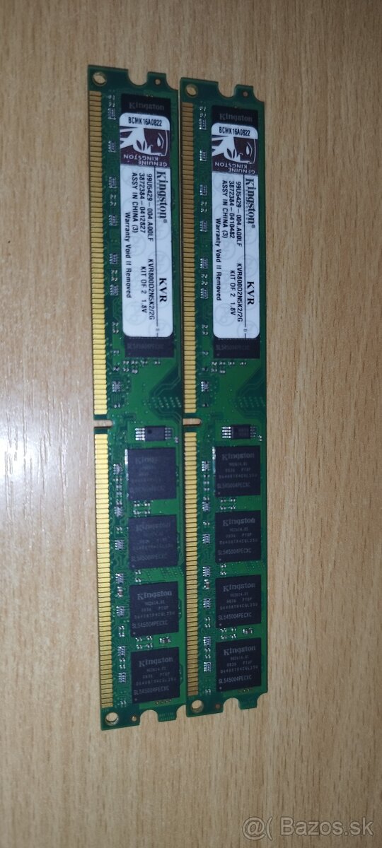 Kingston KVR800D2N5K2/2G 2x2GB DDR2 RAM