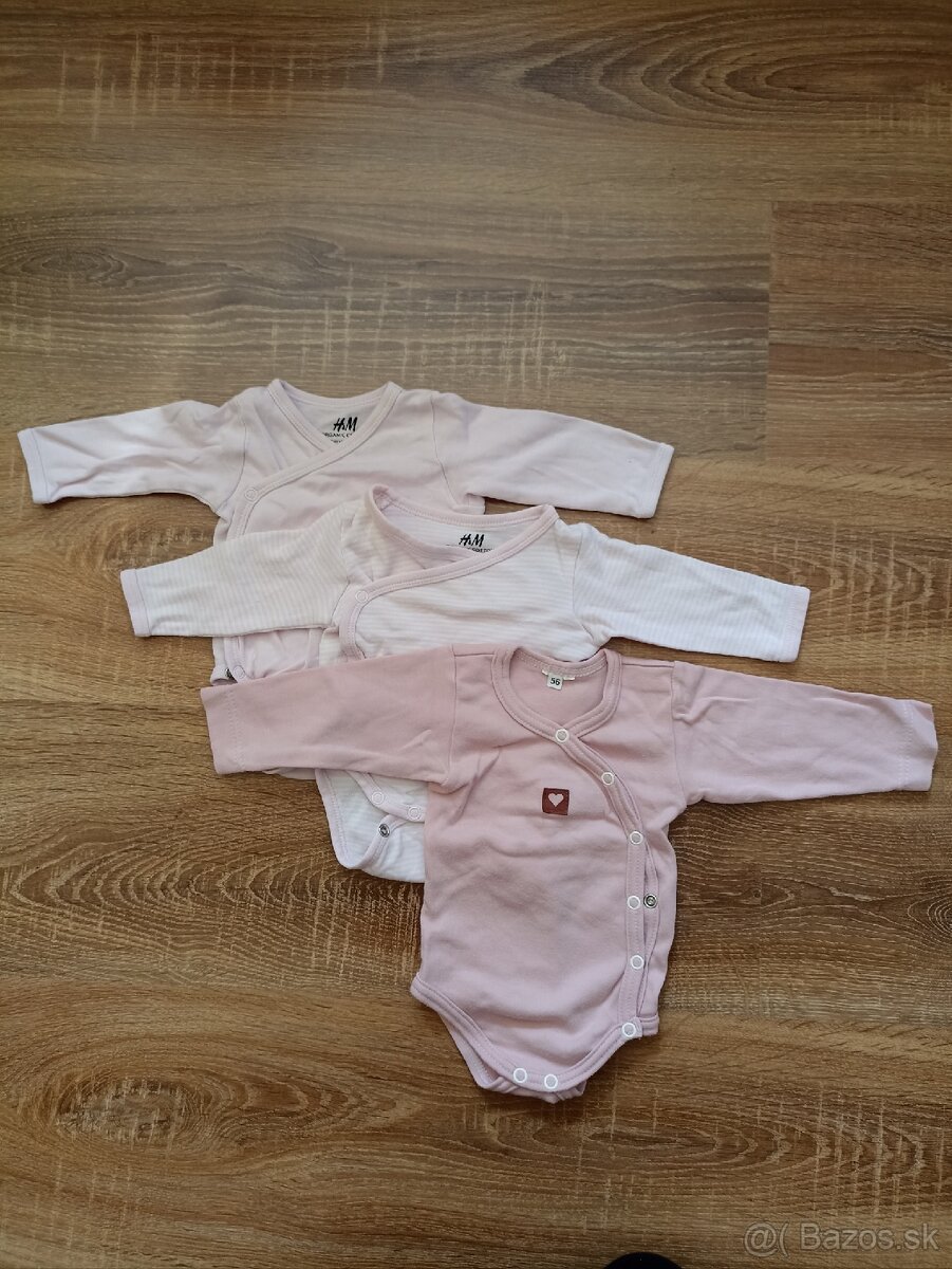 Detske body s dlhym rukavom, 0-3M, 13ks za 10€