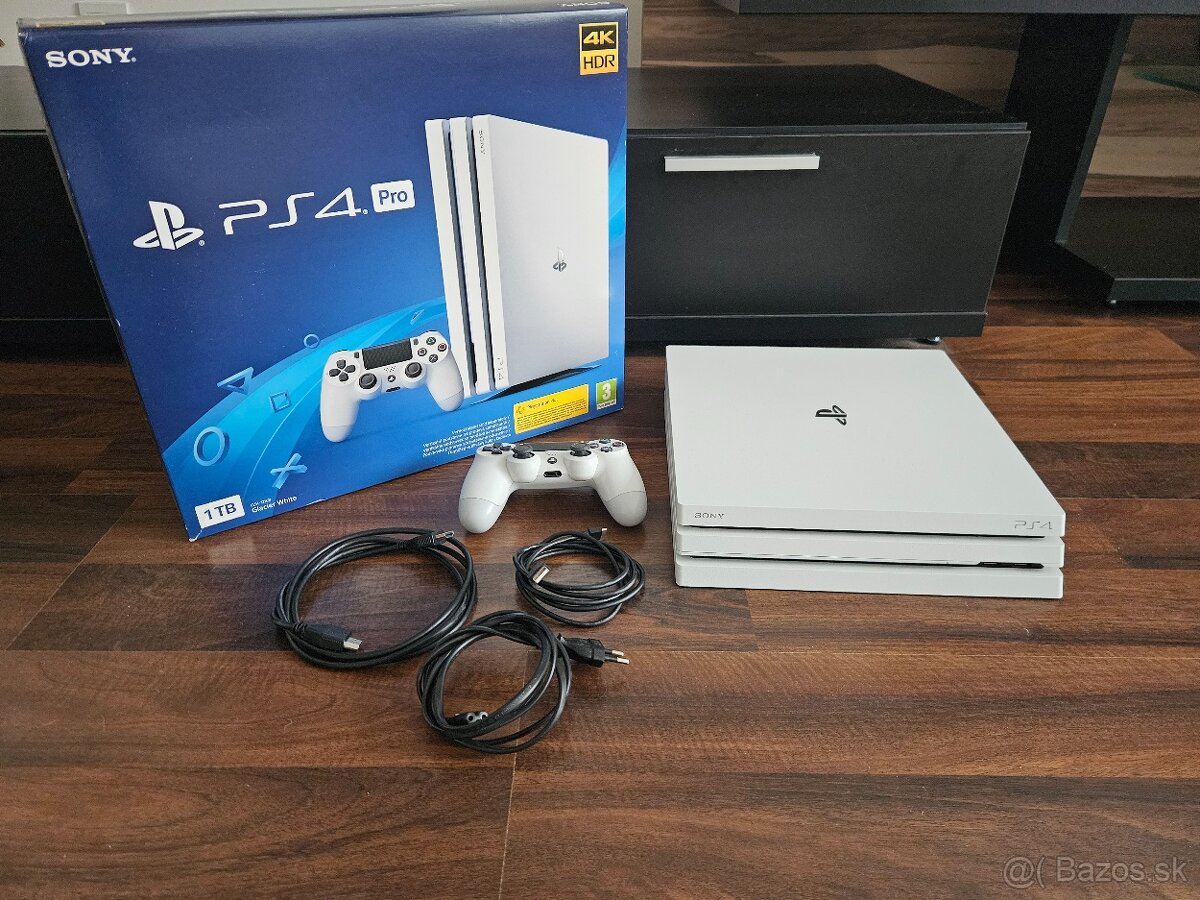 Predám PS4 Pro 1Tb white