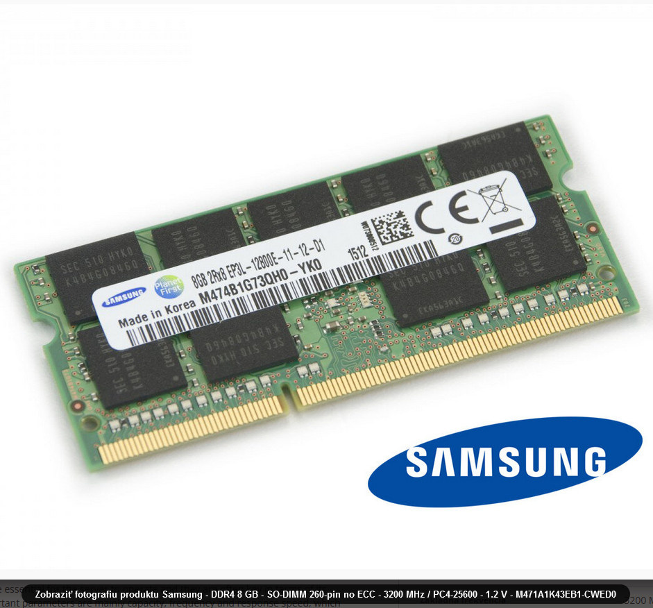 Samsung SO-DIMM 8GB DDR4 3200MHz CL22