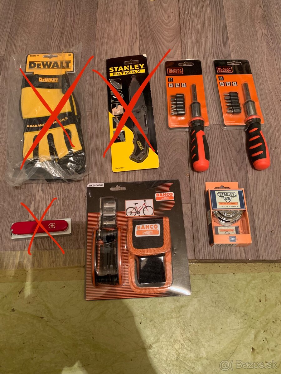 Predám dewalt,stanley,black&decker aťd