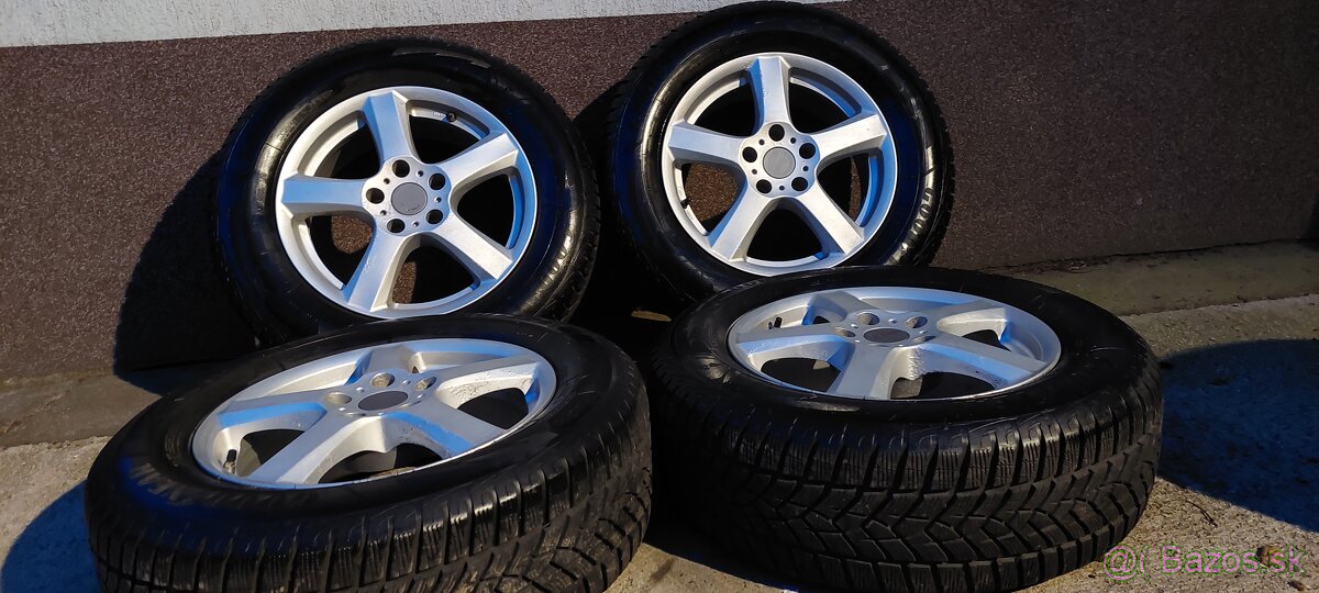 ALU Dezent 5x112 a zimné Goodyear Ultragrip 215/65 R16