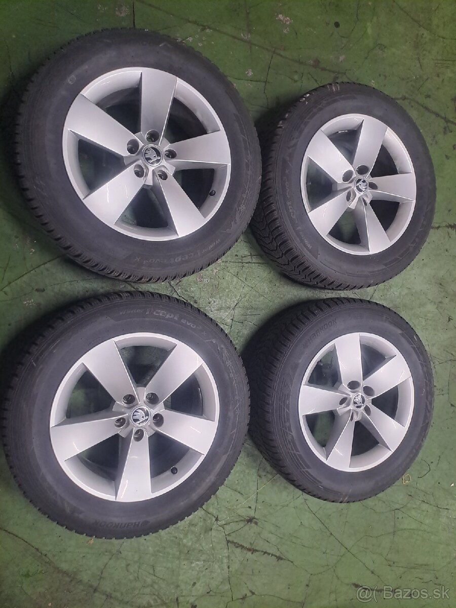 5x112 R17 Škoda + Nové zimne pneu 215/65 R17