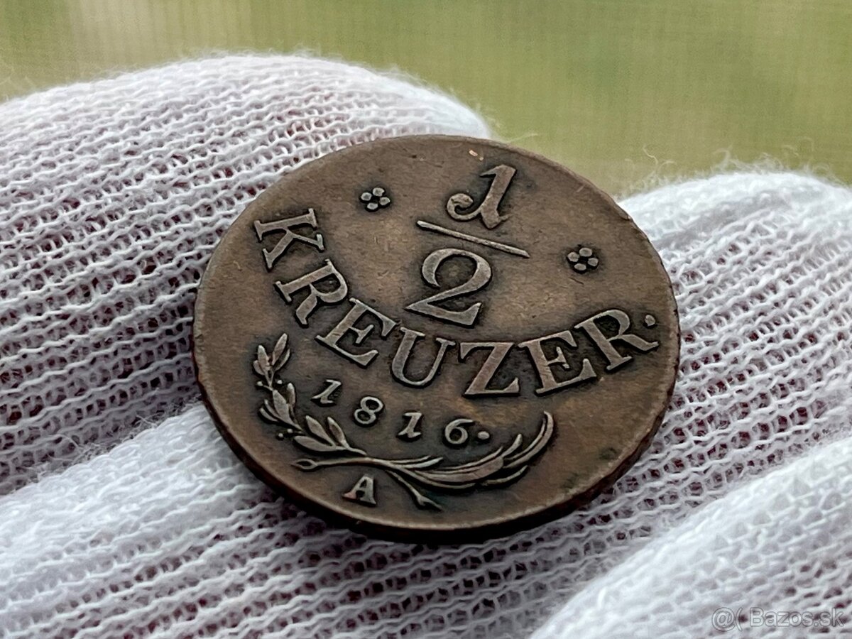 1/2 kreuzer 1816 a