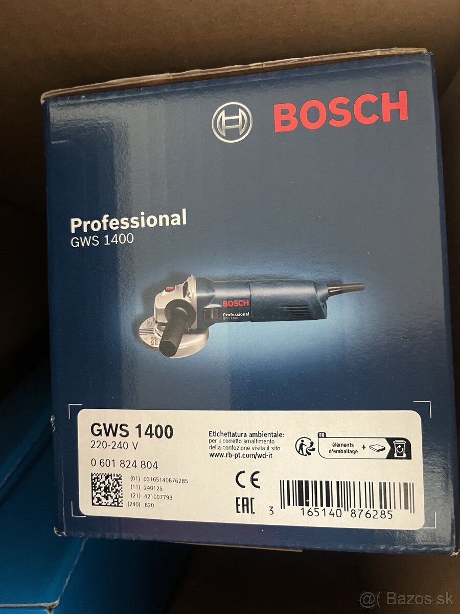 BOSCH GWS 1400 Professional - Uhlová brúska