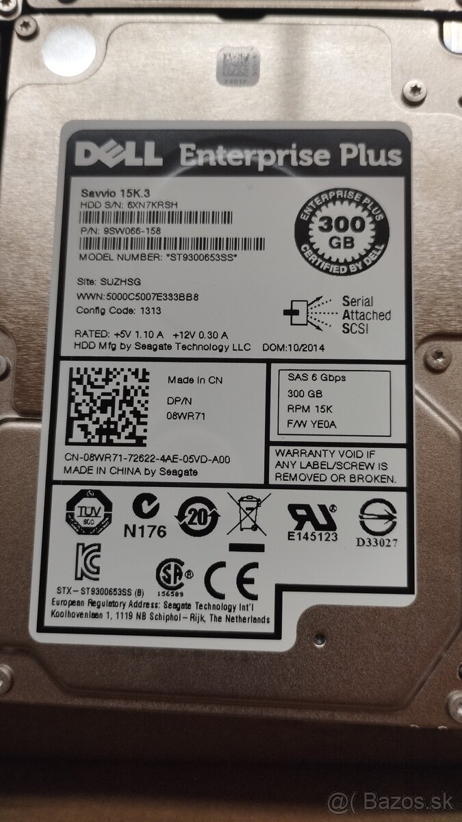 Dell sas hdd 300gb