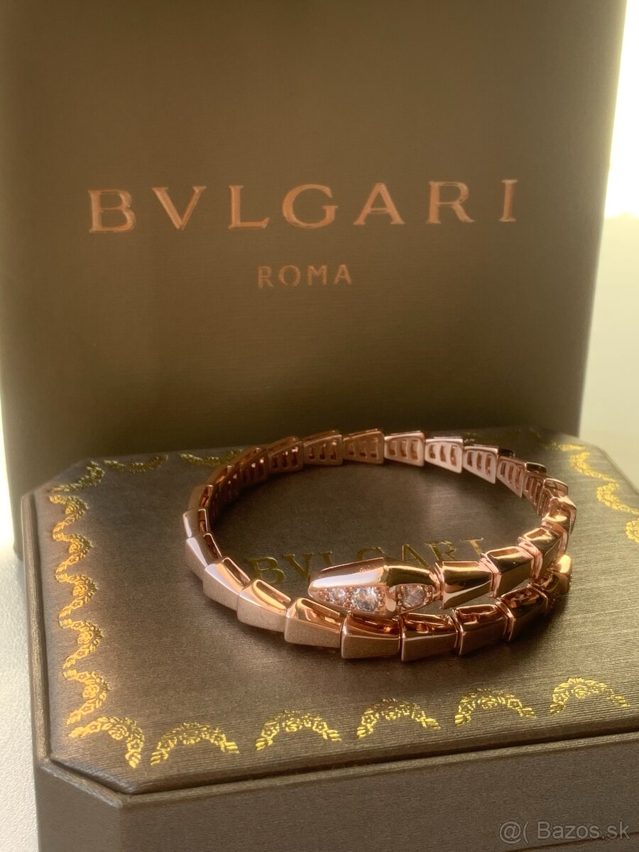 BVLGARI Serpenti Viper náramok, Rose gold