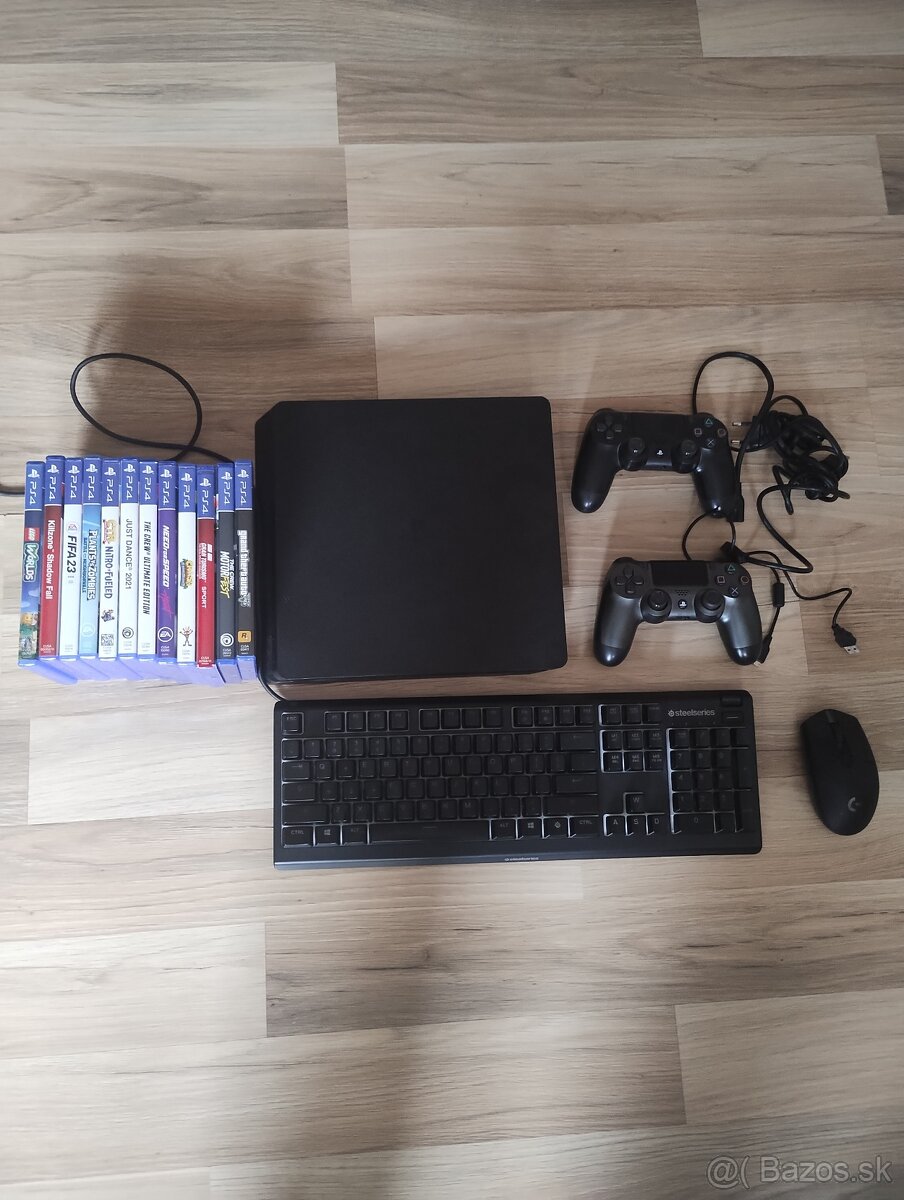 Ps4 slim 500gb, Steelseries apex 3,logitech g305 ZIMNÁ CENA