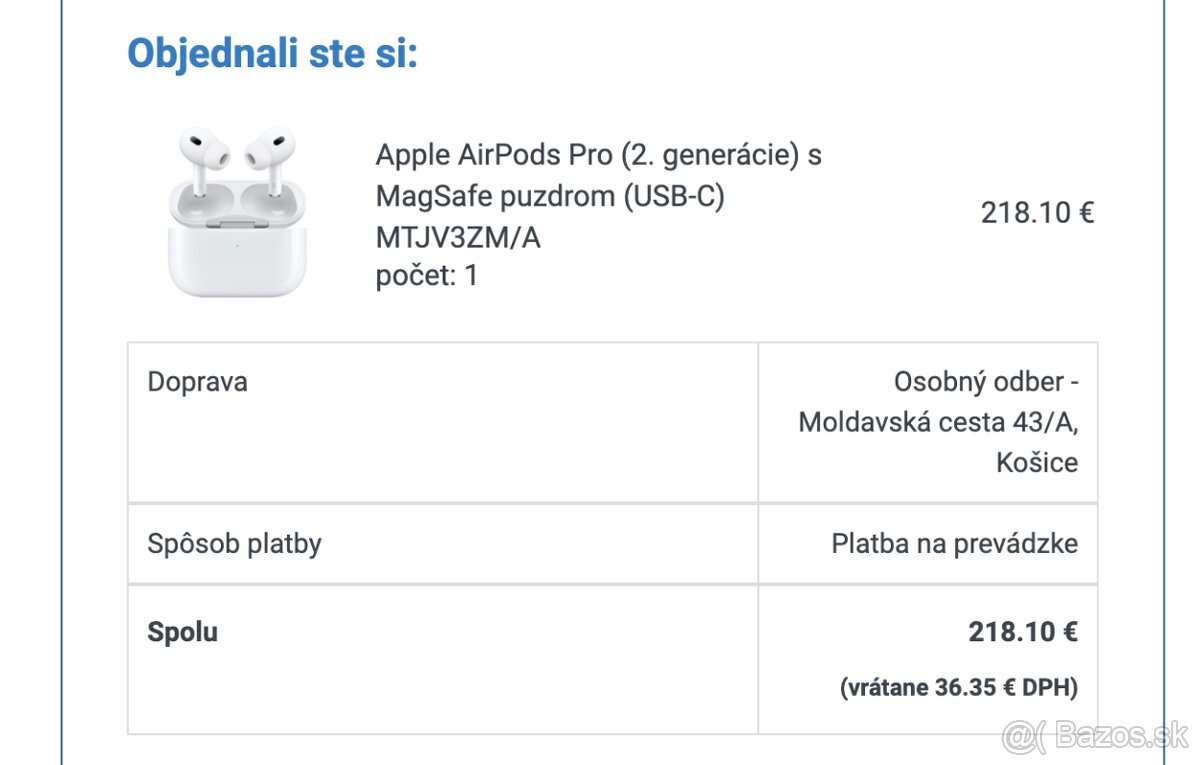 Predam poškodene Apple AirPods Pro ( 2.gen )