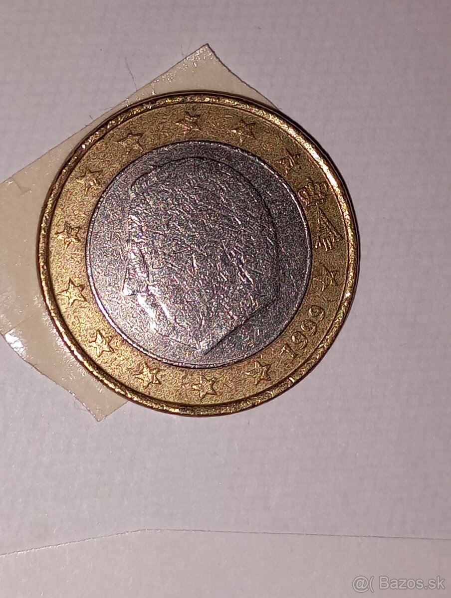 1€ zberateľská minca r.1999 Belgicko.