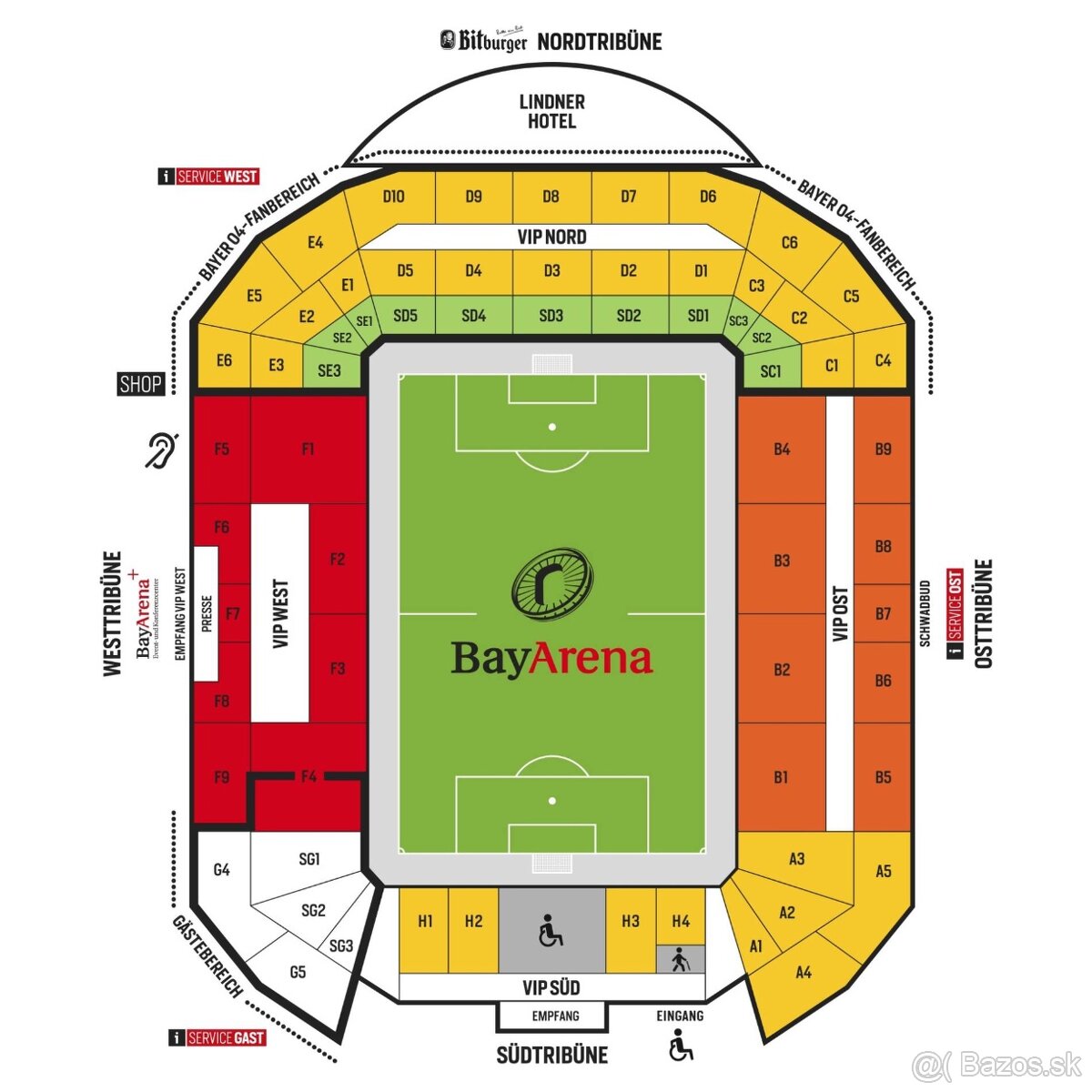 predám 2 lastly na Bayer Leverkusen vs Stuttgart