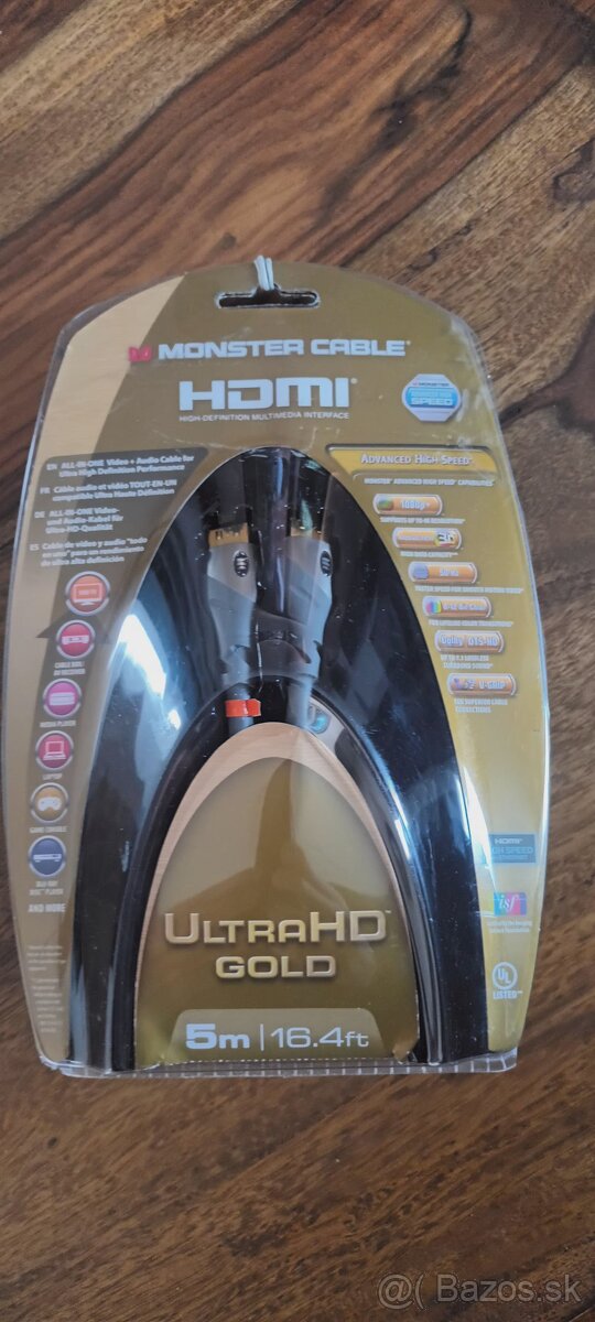 Monster Cable HDMI UltraHD Gold - 5m