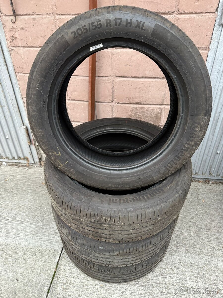 Letne pneumatiky CONTINENTAL 205/55 R17