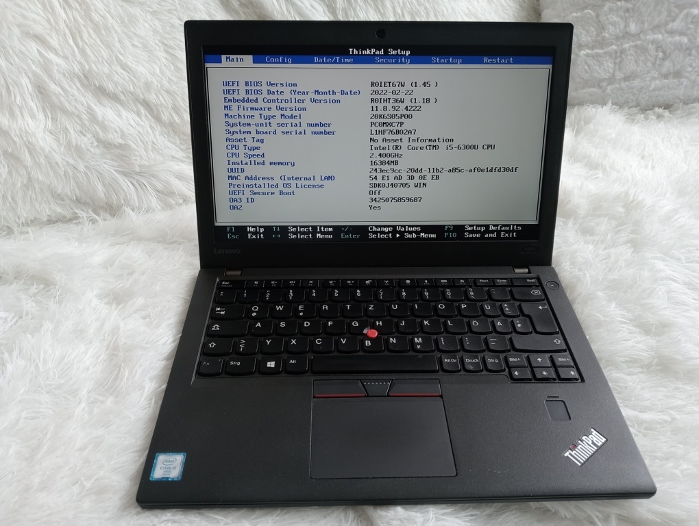 rozpredám notebook Lenovo thinkpad X270