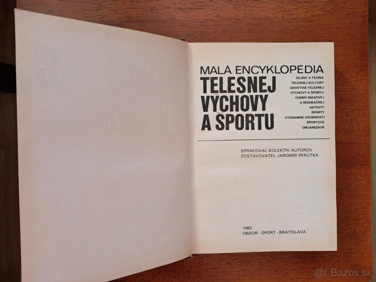 Mala encyklopedia TELESNEJ VYCHOVY A SPORTU. -