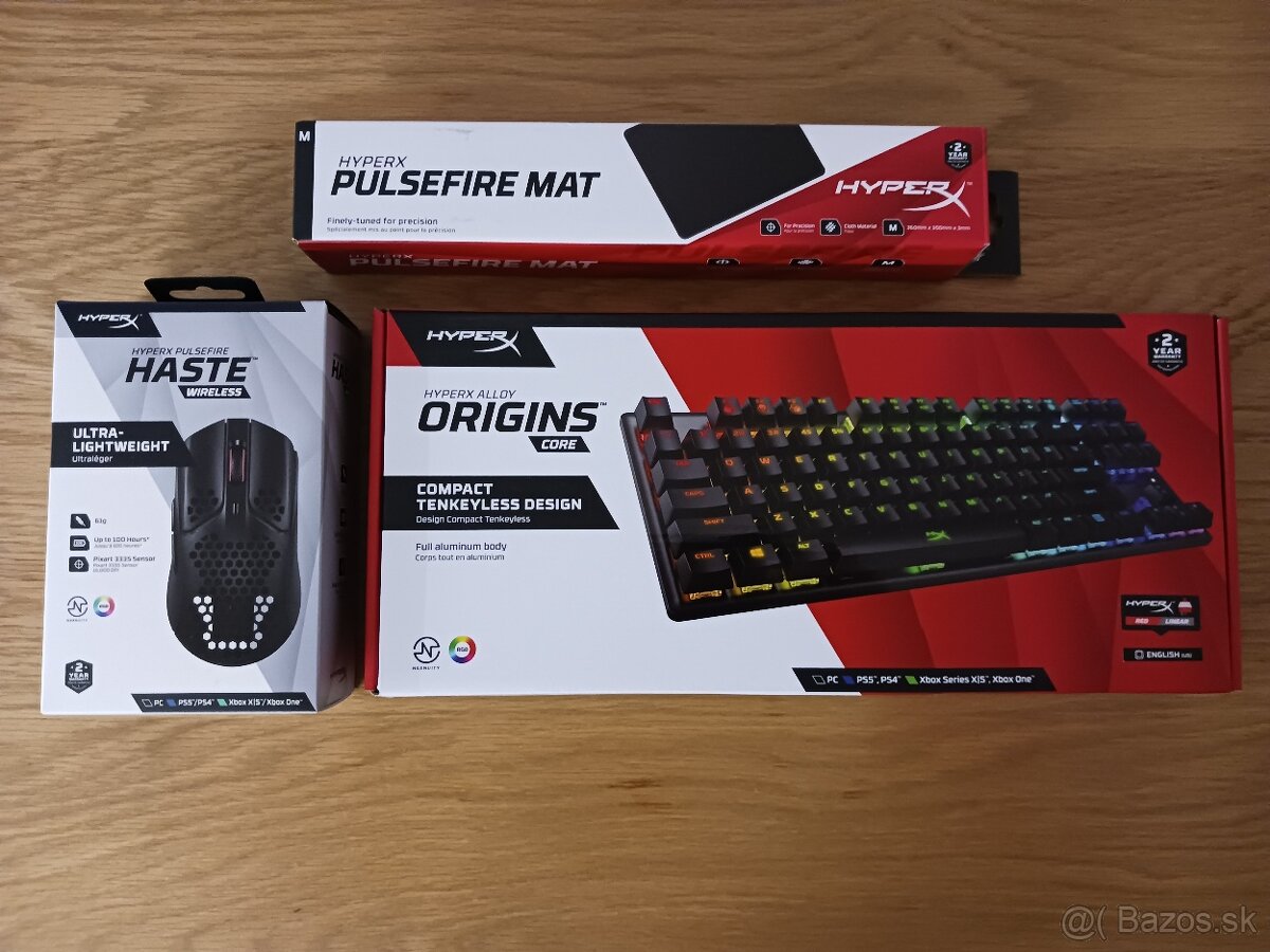 HyperX Keyboard and Wireless Mouse