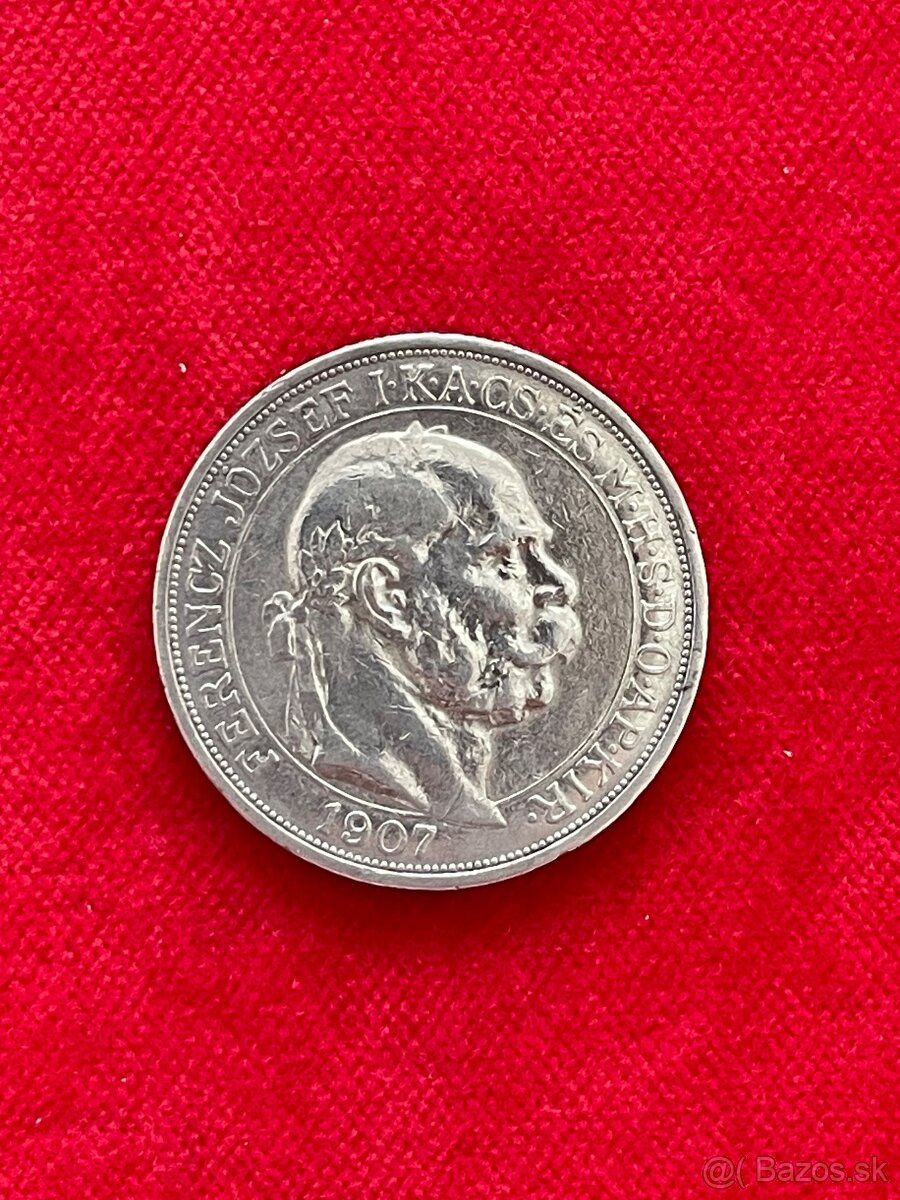 Korunovačná 5 koruna 1907 KB