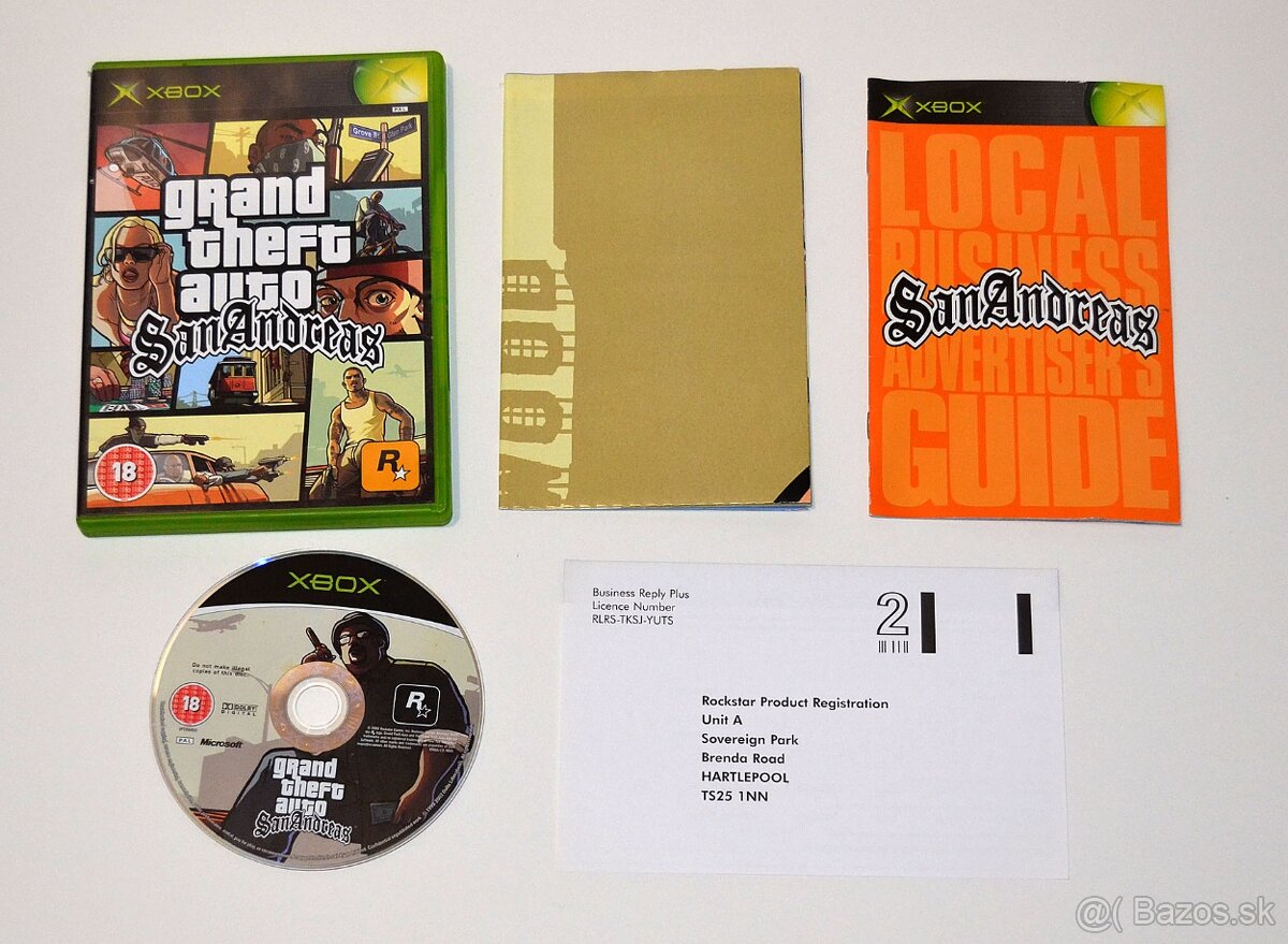 Grand Theft Auto San Andreas pre Xbox, Xbox 360, Xbox One...