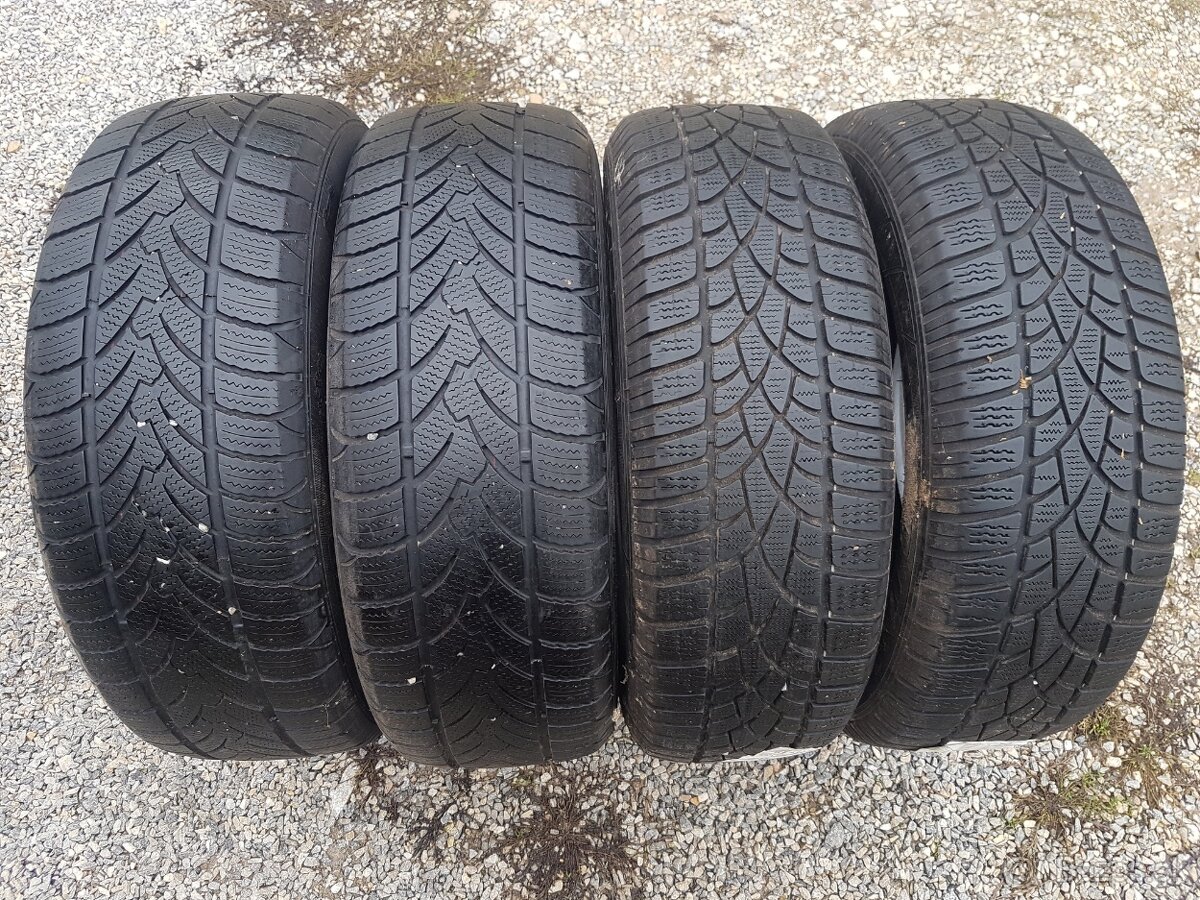 215/60 r17 zimné pneumatiky 2ks Dunlop a 2ks Platin