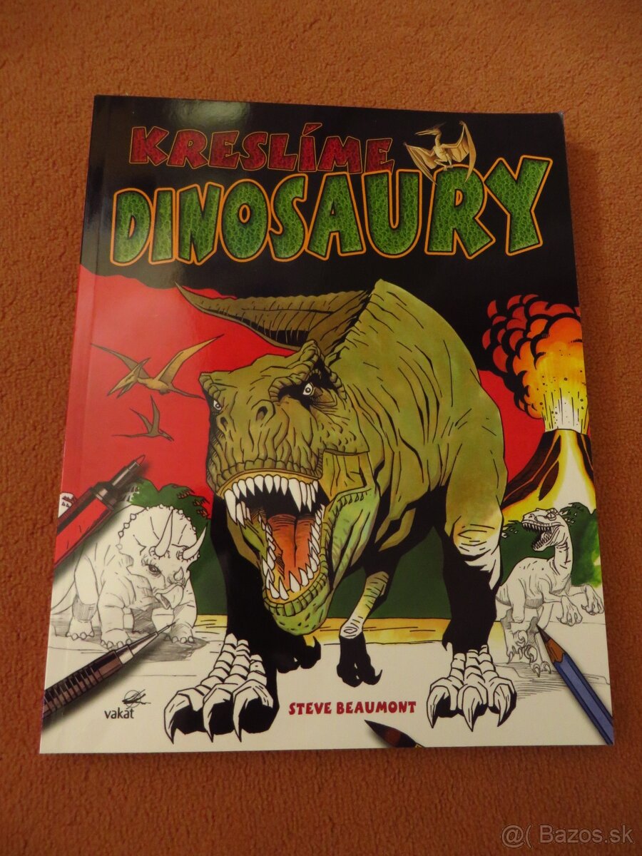 Kniha - Pracovný zošit - Kreslíme dinosaury - NOVÉ