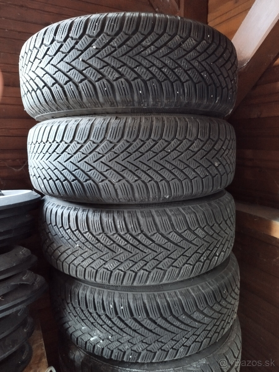 Zimné pneu 195/65 R15 na plechových diskoch 5x112