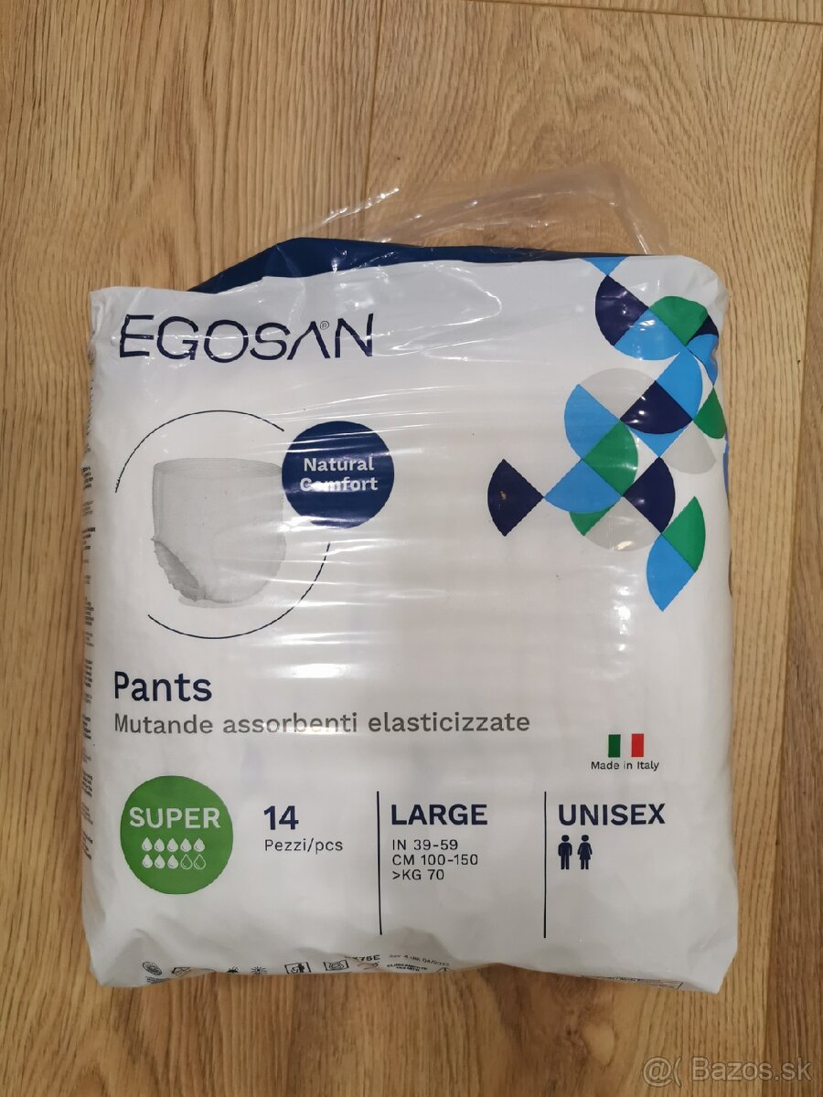 Egosan natural comfort Super,inkontinenčné nohavičky