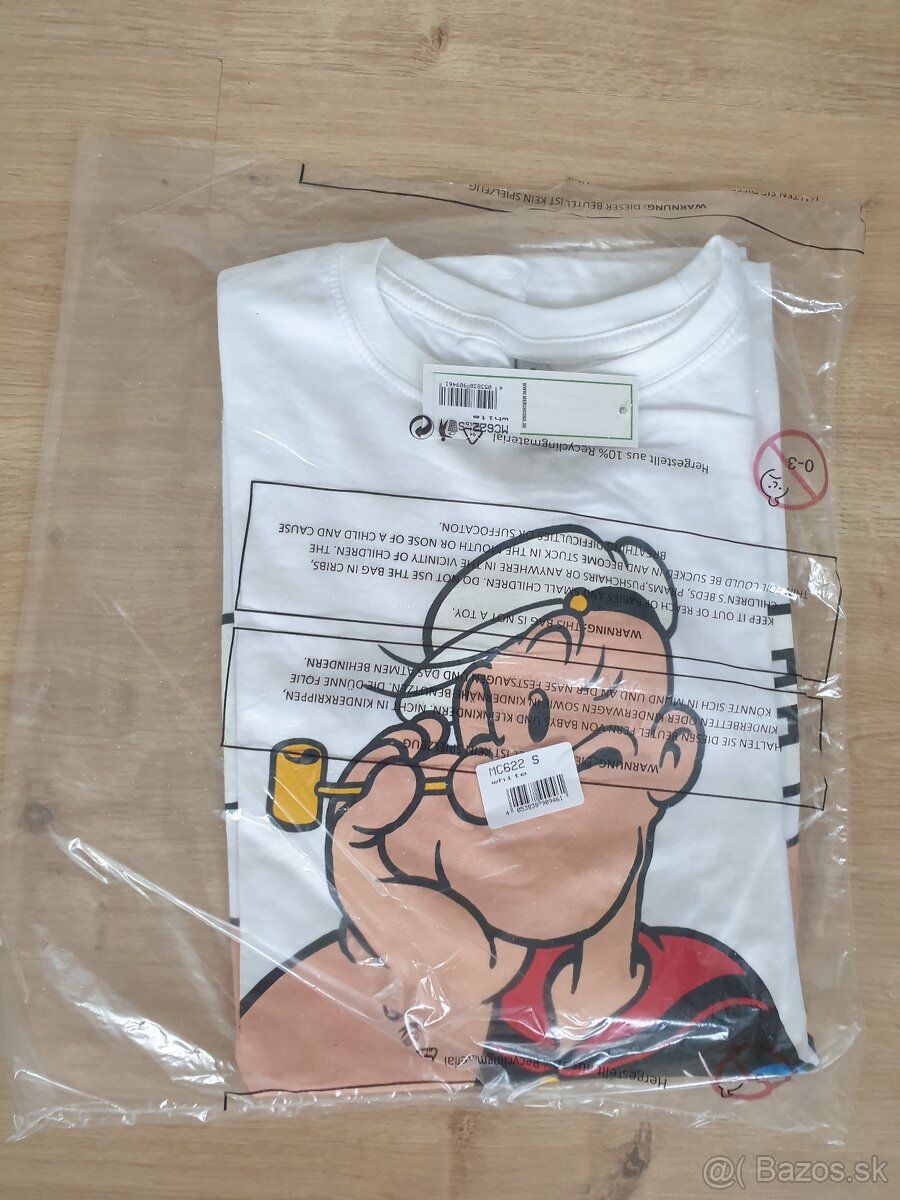 Nové Pánske tričko Popeye veľkosť S