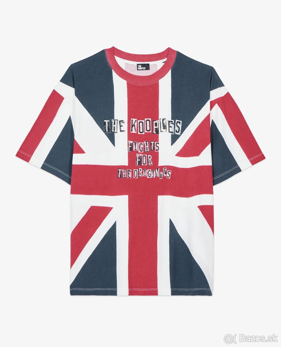 Nové tričko The Kooples (UK flag printed t-shirt)