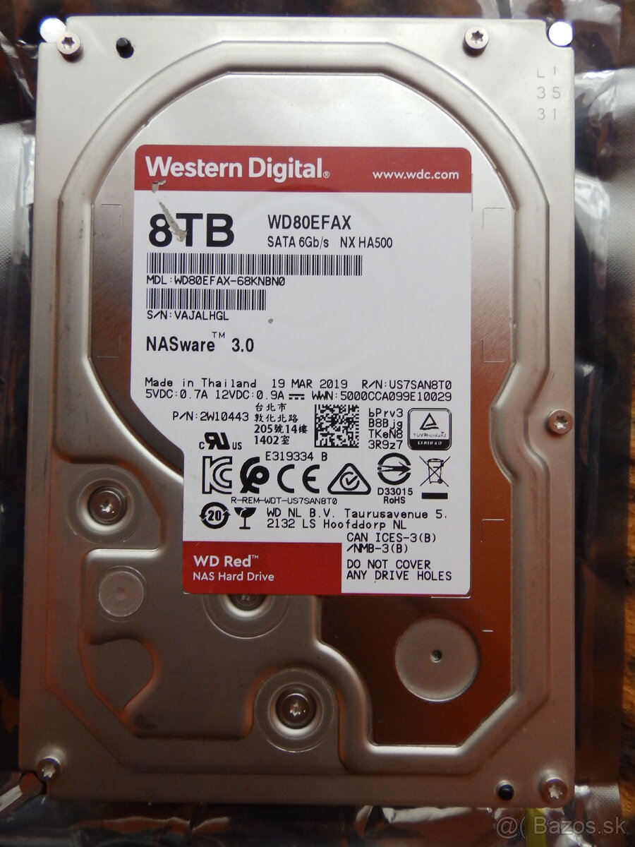 HDD Western digital Red 8TB