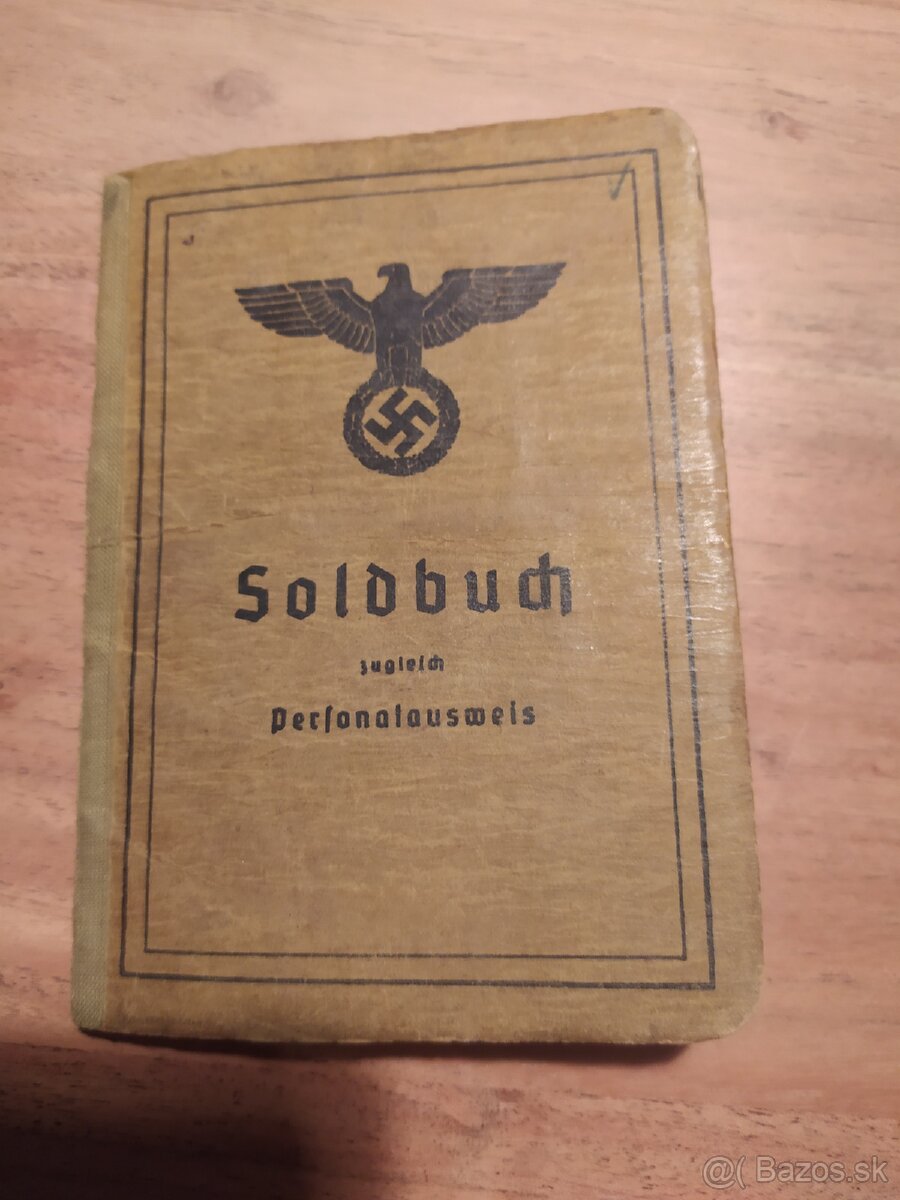 Soldbuch Wehrmacht originál plus dokumenty