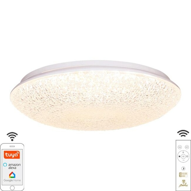 LED stropné svietidlo OPAL + diaľkový ovládač + Wifi 48W - L