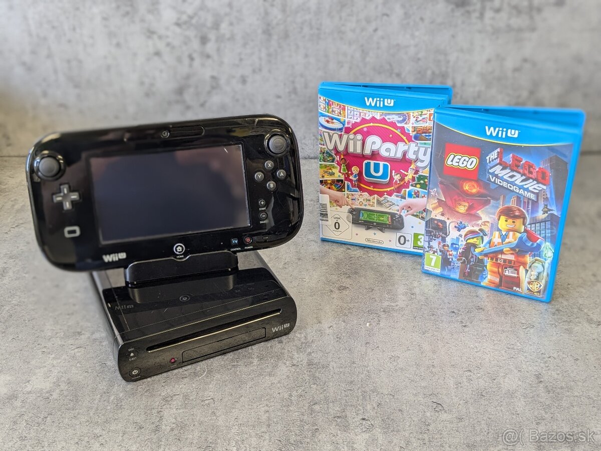 Nintendo Wii U 32GB, hry Lego Movie a Wii Party U