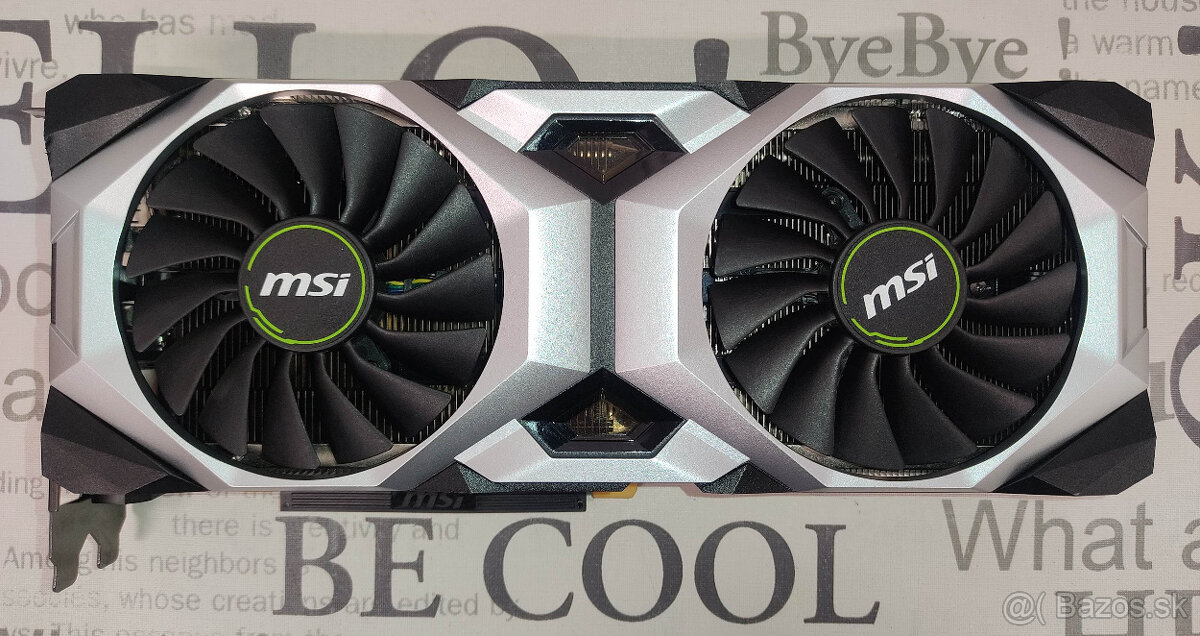 Predám kartu MSI Ventus OC NVidia RTX 2080 Ti 11GB GDDR6, ut