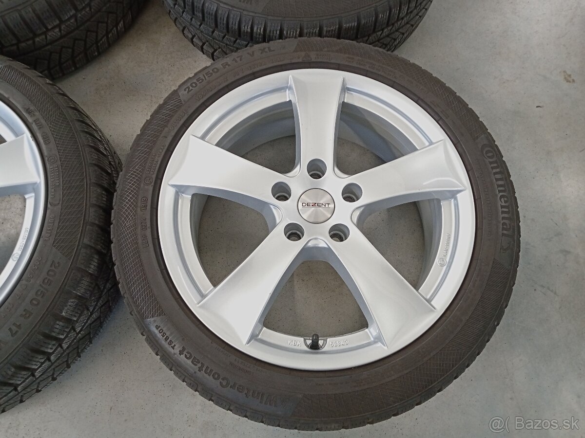 4ks zimne ALU 5x112 R17 6,5J ET39 DEZENT